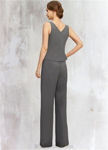 Penelope Jumpsuit/Pantsuit Separates Scoop Floor-Length Chiffon Mother of the Bride Dress XXC126P0021940