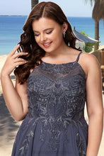 Load image into Gallery viewer, Kianna A-line Scoop Knee-Length Chiffon Homecoming Dress With Appliques Lace XXCP0020551