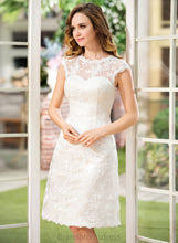 Load image into Gallery viewer, Lace Jaylynn Wedding Dresses A-Line Satin Knee-Length Wedding Dress