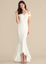 Load image into Gallery viewer, Off-the-Shoulder Dress Olga Asymmetrical With Ruffles Cascading Trumpet/Mermaid Wedding Wedding Dresses