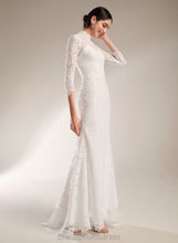 Load image into Gallery viewer, Lace Wedding Dresses Katelyn Wedding Trumpet/Mermaid Neck Train Dress High Sweep