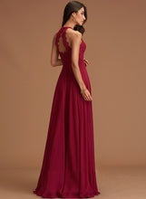 Load image into Gallery viewer, Chiffon Shayla Lace Prom Dresses Floor-Length Scoop A-Line