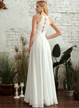 Load image into Gallery viewer, Lace Dress Payten Scoop A-Line Chiffon Floor-Length Wedding Dresses Wedding