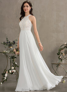 Lace Wedding Dresses Floor-Length A-Line Chiffon Ayla Wedding Dress