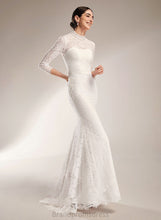 Load image into Gallery viewer, Lace Wedding Dresses Katelyn Wedding Trumpet/Mermaid Neck Train Dress High Sweep