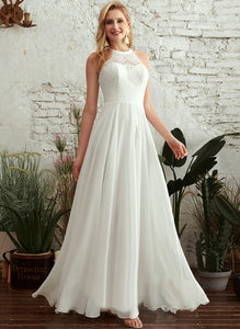 Lace Dress Payten Scoop A-Line Chiffon Floor-Length Wedding Dresses Wedding