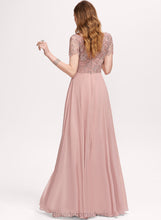 Load image into Gallery viewer, Lace Prom Dresses Floor-Length Brisa Chiffon Scoop A-Line
