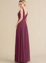 Load image into Gallery viewer, V-neck A-Line With Chiffon Prom Dresses Pleated Floor-Length Alexa