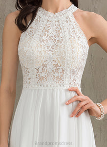 Lace Wedding Dresses Floor-Length A-Line Chiffon Ayla Wedding Dress