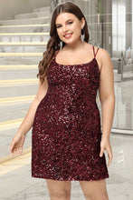 Load image into Gallery viewer, Delilah Bodycon Scoop Short/Mini Sequin Homecoming Dress With Sequins XXCP0020489