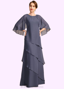 Nora A-line Scoop Floor-Length Chiffon Mother of the Bride Dress With Beading XXC126P0021735