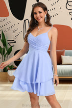 Load image into Gallery viewer, Willow A-line V-Neck Short/Mini Chiffon Homecoming Dress XXCP0020470