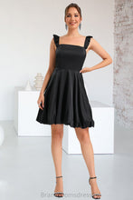 Load image into Gallery viewer, Sariah A-line Square Short/Mini Satin Homecoming Dress XXCP0020484
