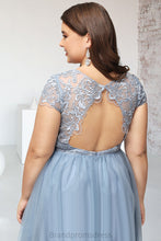 Load image into Gallery viewer, Stella A-line Scoop Knee-Length Lace Tulle Homecoming Dress With Sequins XXCP0020579