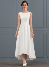 Load image into Gallery viewer, Dress Satin Asymmetrical Wedding Square Wedding Dresses Naima A-Line