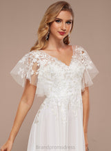 Load image into Gallery viewer, Liliana Dress Lace Wedding Dresses Ruffle Tulle V-neck A-Line With Wedding Asymmetrical