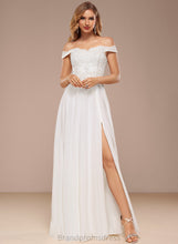 Load image into Gallery viewer, Off-the-Shoulder Chiffon Dress Wedding Dresses Quintina Wedding Lace With A-Line Sequins Floor-Length
